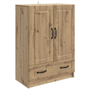 Dressoir bewerkt hout 66x34,5x92 cm artisanaal eiken