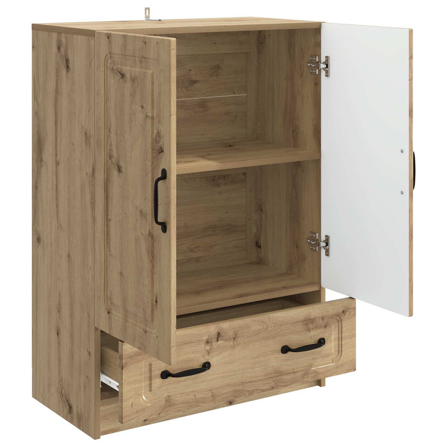 Dressoir Artisanaal eiken 66 x 34,5 x 92 cm Bewerkt hout