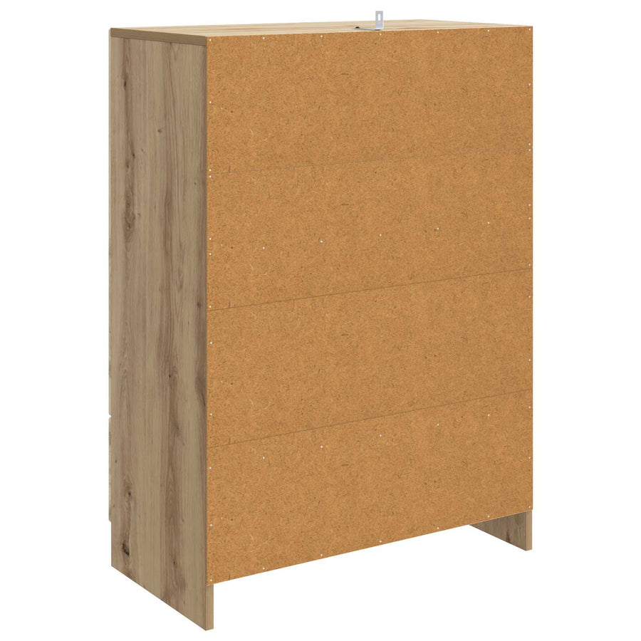 Dressoir Artisanaal eiken 66 x 34,5 x 92 cm Bewerkt hout