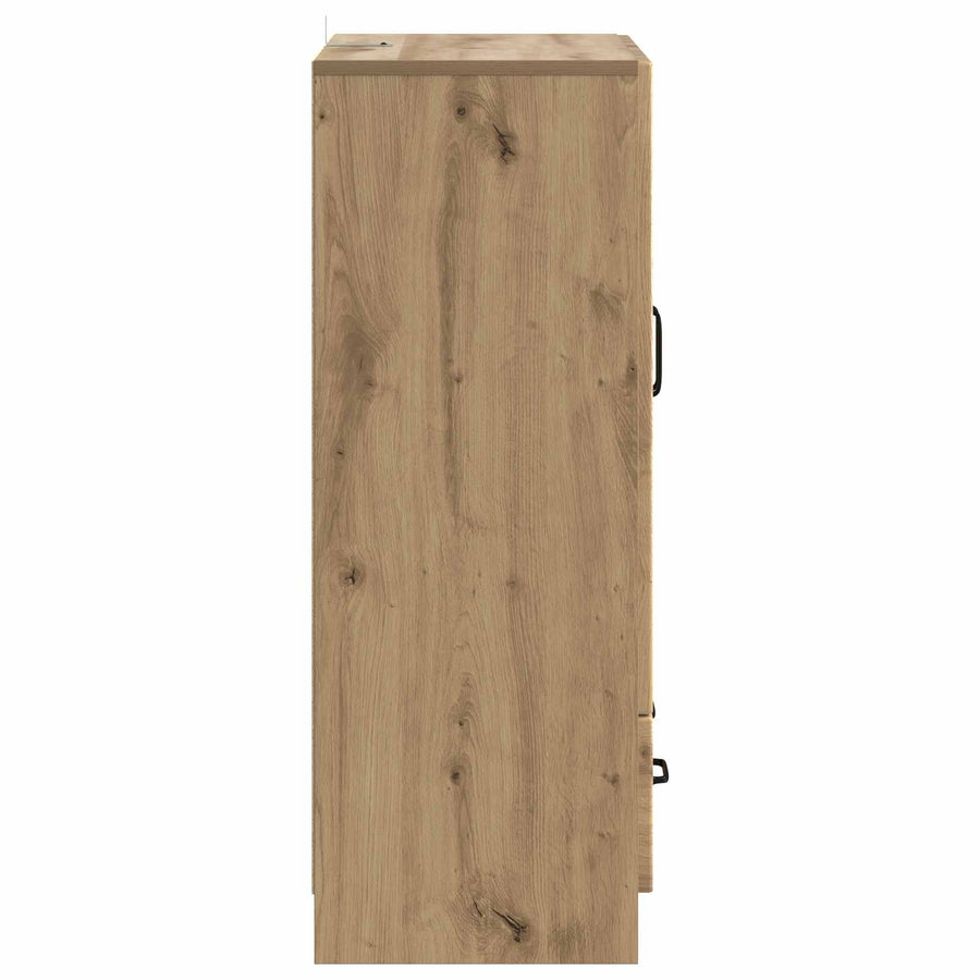 Dressoir Artisanaal eiken 66 x 34,5 x 92 cm Bewerkt hout