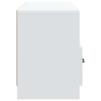 TV-kast met lade Wit 102 x 34,5 x 47 cm Bewerkt hout