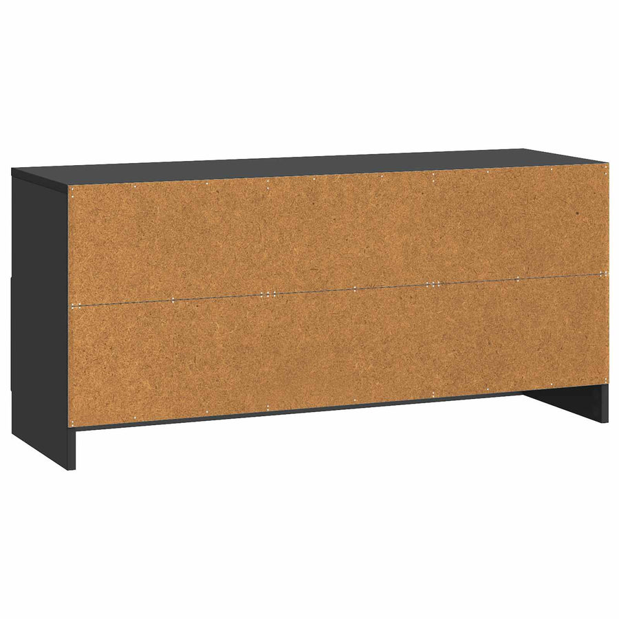 TV-kast met lade Zwart 102 x 34,5 x 47 cm Bewerkt hout