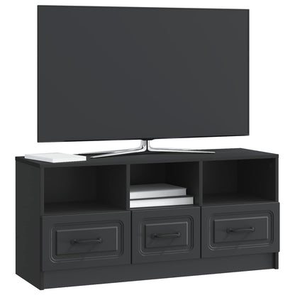 TV-kast met lade Zwart 102 x 34,5 x 47 cm Bewerkt hout
