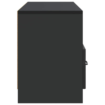 TV-kast met lade Zwart 102 x 34,5 x 47 cm Bewerkt hout