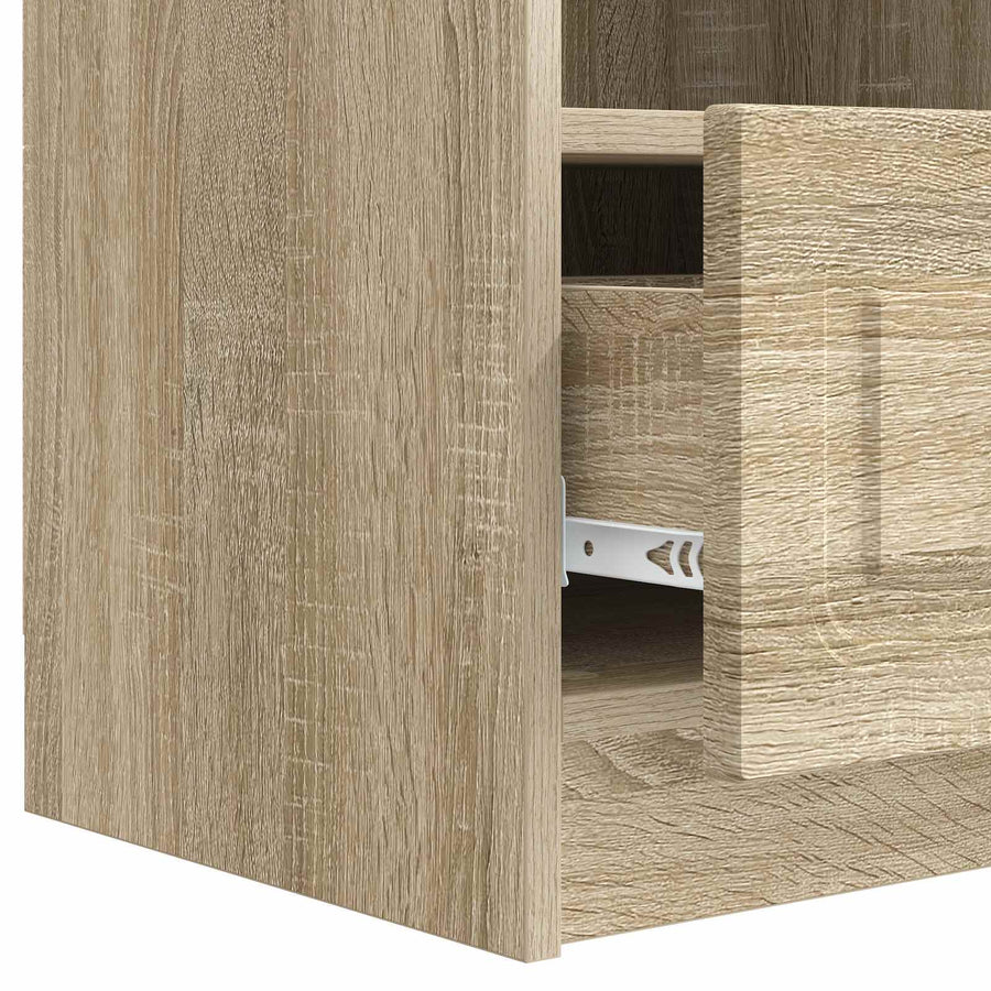 TV-kast met lade Sonoma Eiken 102 x 34,5 x 47 cm Bewerkt hout