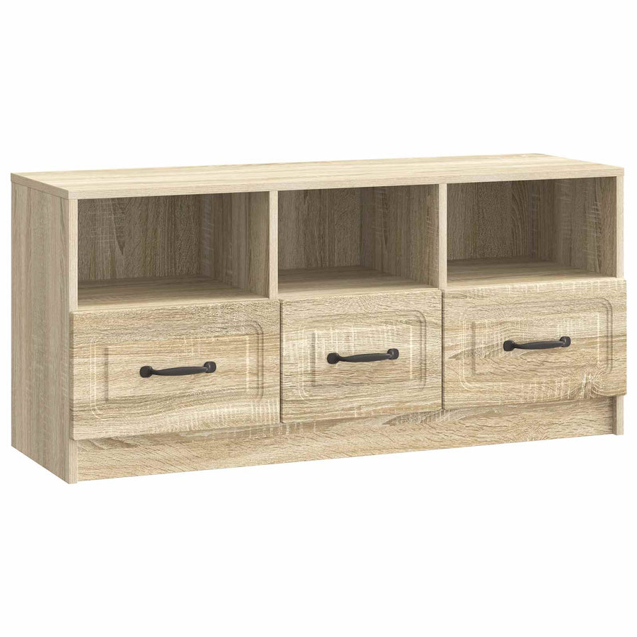 TV-kast met lade Sonoma Eiken 102 x 34,5 x 47 cm Bewerkt hout