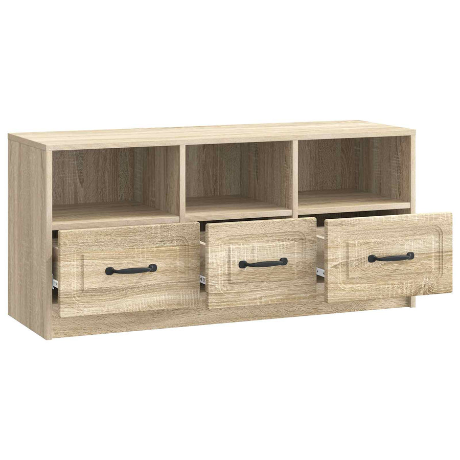 TV-kast met lade Sonoma Eiken 102 x 34,5 x 47 cm Bewerkt hout