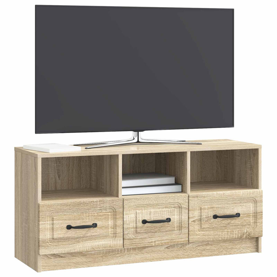 TV-kast met lade Sonoma Eiken 102 x 34,5 x 47 cm Bewerkt hout
