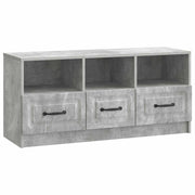 TV-kast 102x34,5x47 cm betongrijs bewerkt hout