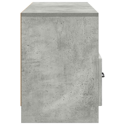 TV-kast met lade Betongrijs 102 x 34,5 x 47 cm Bewerkt hout