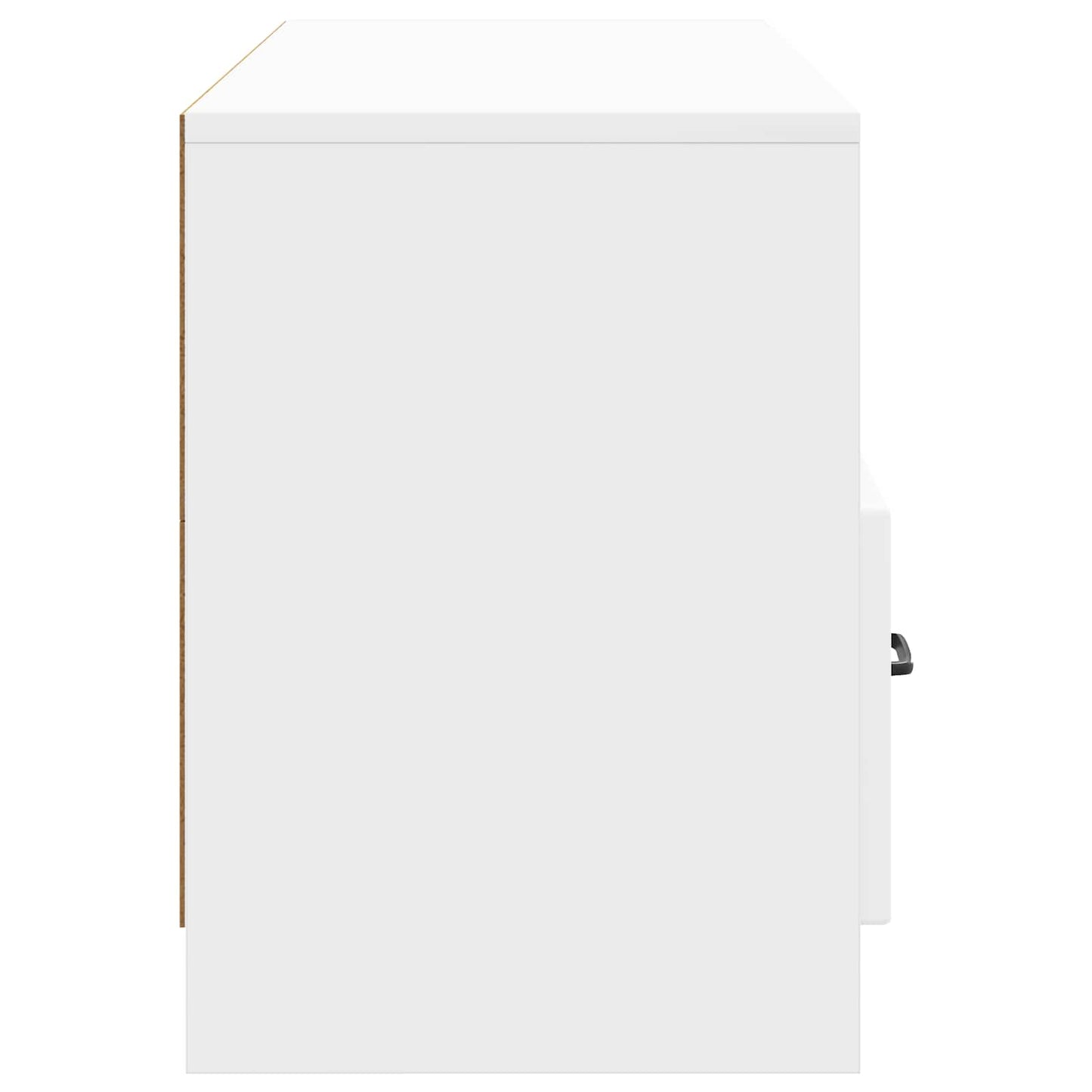 TV-kast met lade Hoogglans Wit 102 x 34,5 x 47 cm Bewerkt hout