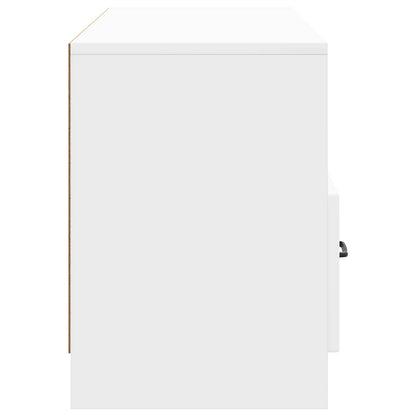 TV-kast met lade Hoogglans Wit 102 x 34,5 x 47 cm Bewerkt hout