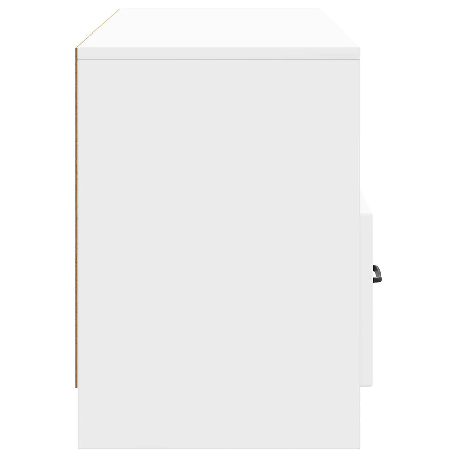 TV-kast met lade Hoogglans Wit 102 x 34,5 x 47 cm Bewerkt hout