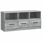 TV-kast 102x34,5x47 cm grijs sonoma bewerkt hout