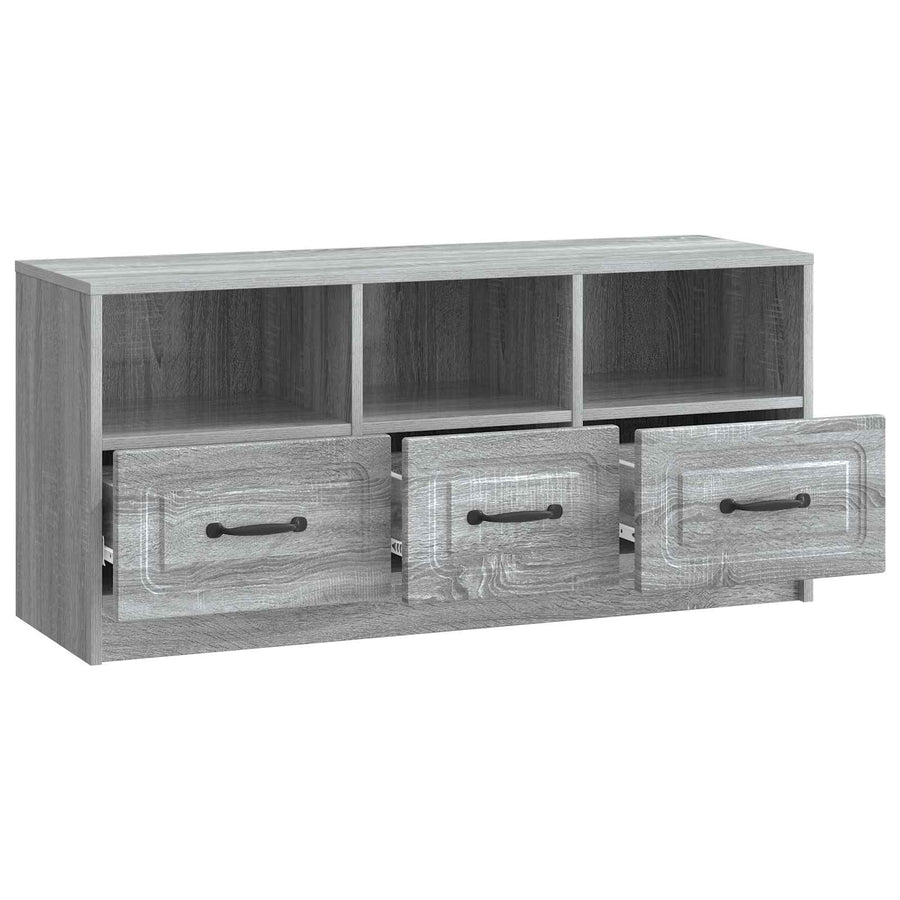TV-kast met lade Grijs sonoma 102 x 34,5 x 47 cm Bewerkt hout