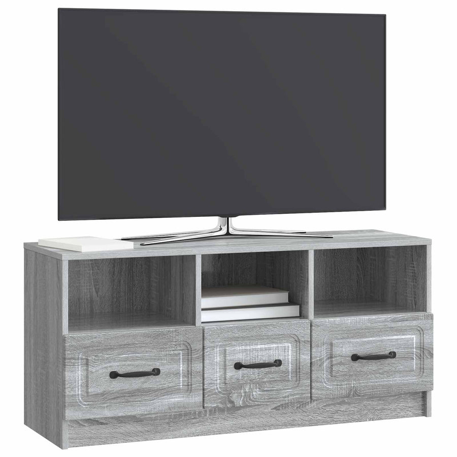 TV-kast met lade Grijs sonoma 102 x 34,5 x 47 cm Bewerkt hout