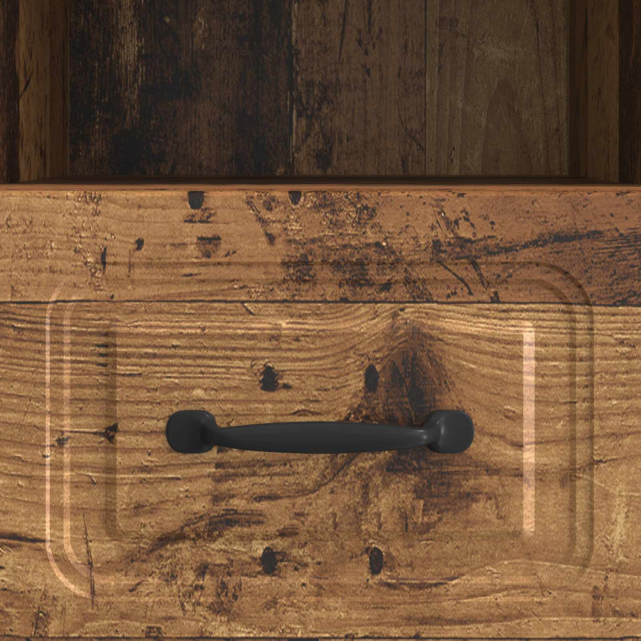 TV-kast met lade Oud hout 102 x 34,5 x 47 cm Bewerkt hout