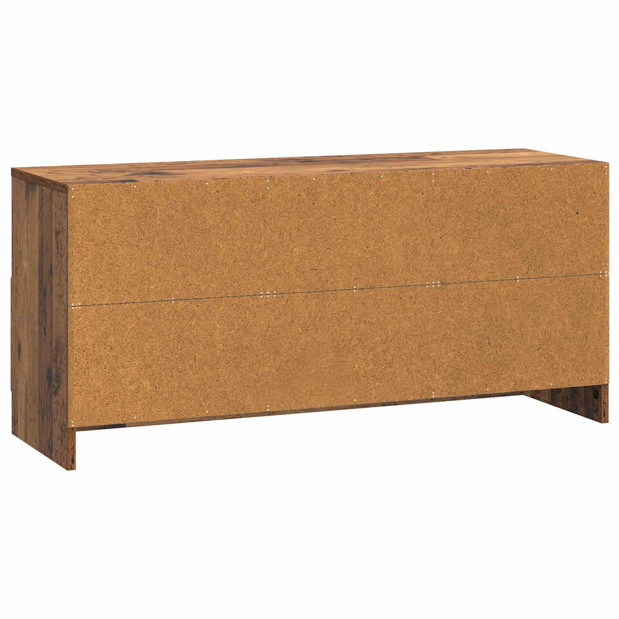 TV-kast met lade Oud hout 102 x 34,5 x 47 cm Bewerkt hout