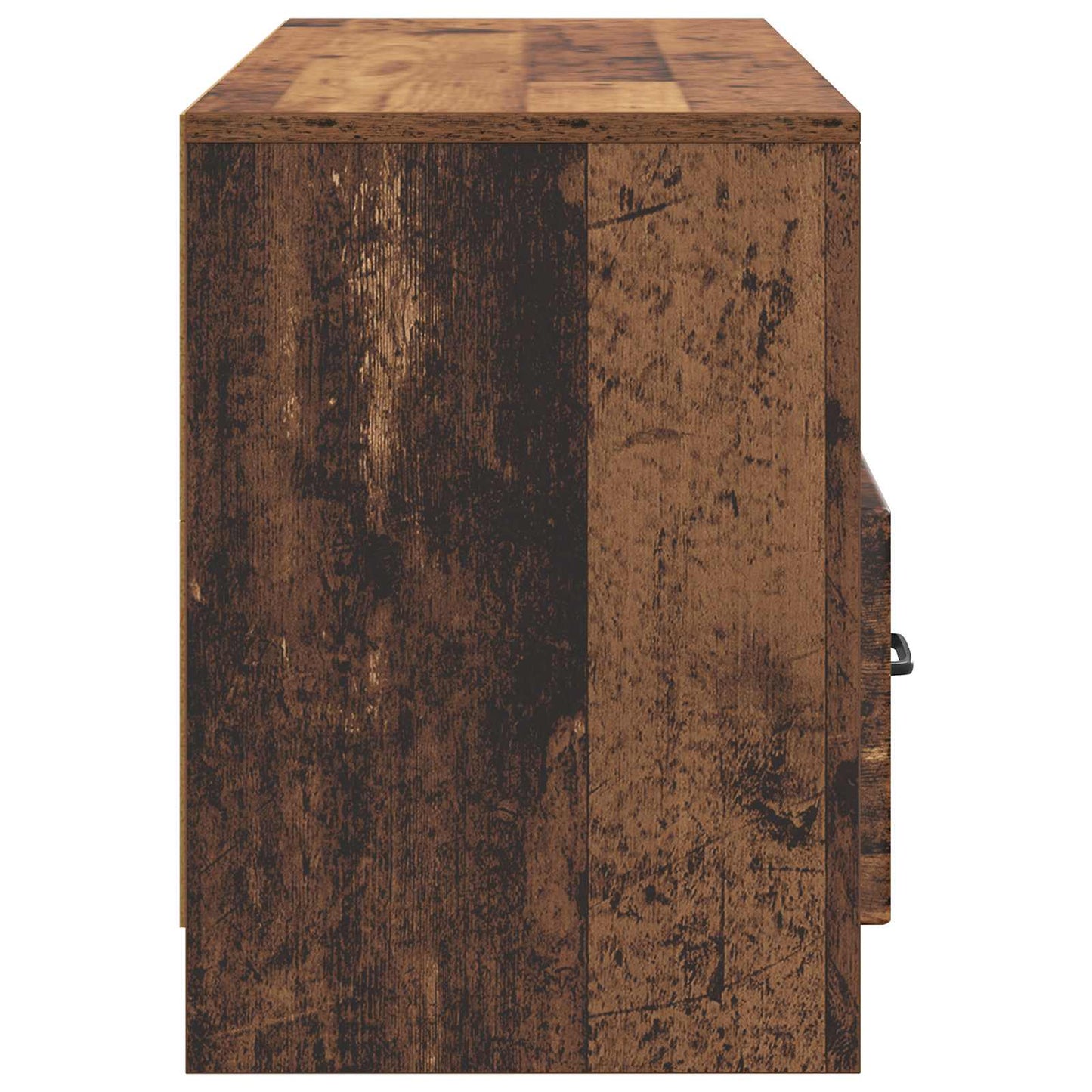 TV-kast met lade Oud hout 102 x 34,5 x 47 cm Bewerkt hout