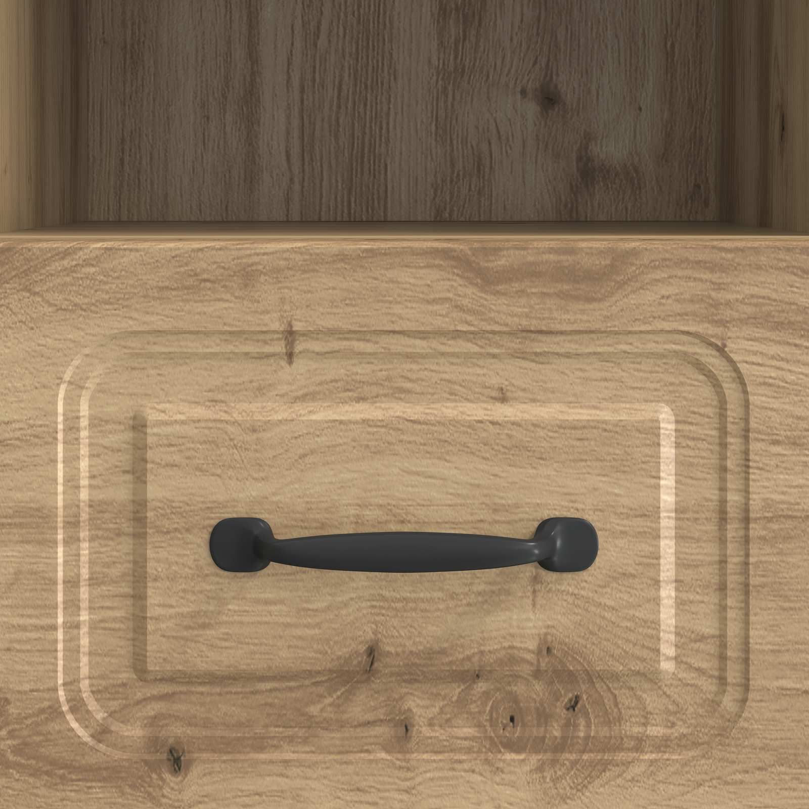 TV-kast Artisanaal eiken 102 x 34,5 x 47 cm Bewerkt hout