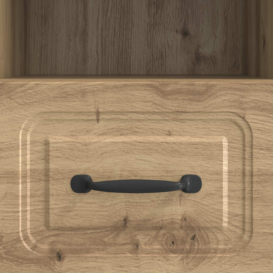TV-kast Artisanaal eiken 102 x 34,5 x 47 cm Bewerkt hout