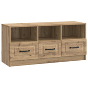 Tv-kast bewerkt hout 102x34,5x47 cm