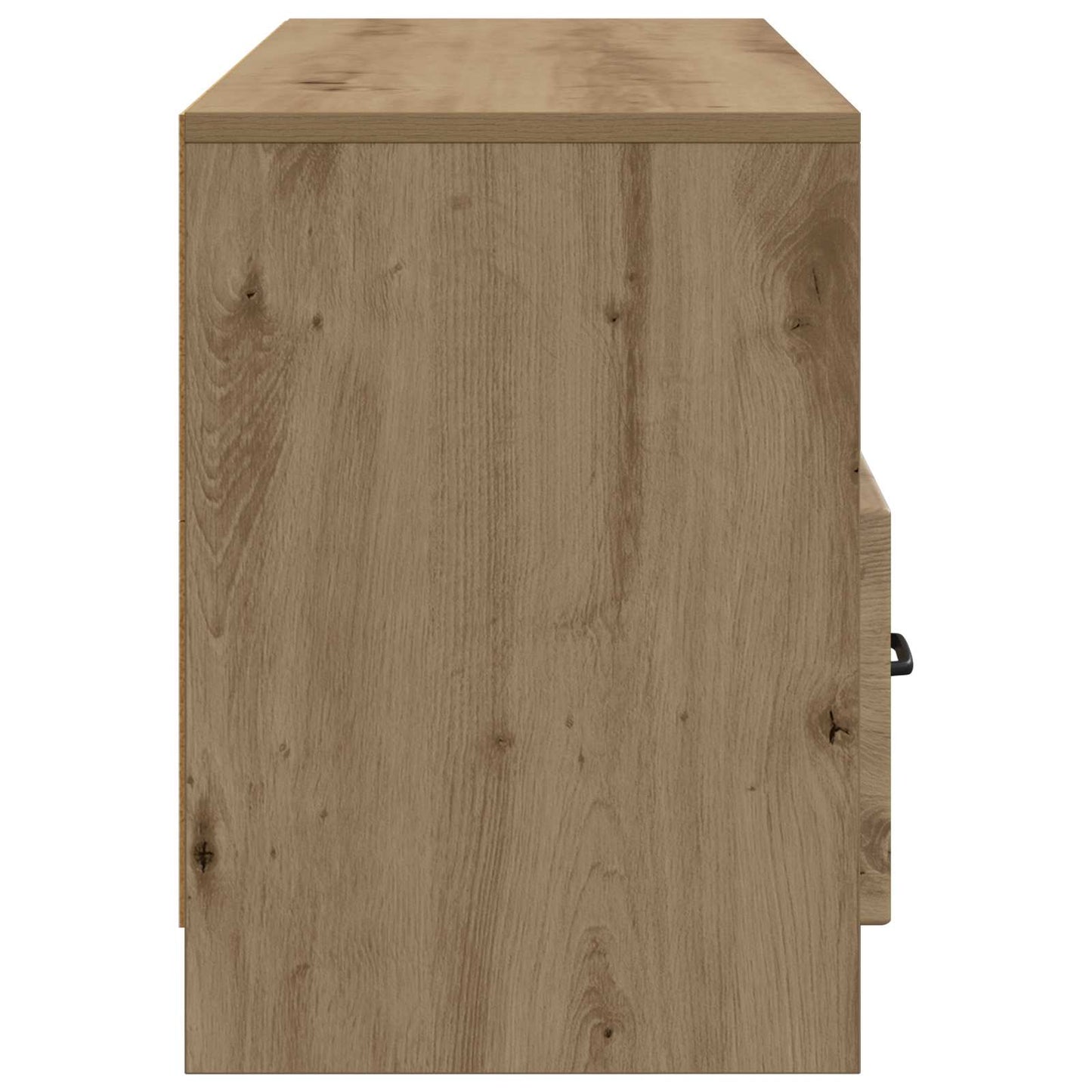 TV-kast Artisanaal eiken 102 x 34,5 x 47 cm Bewerkt hout