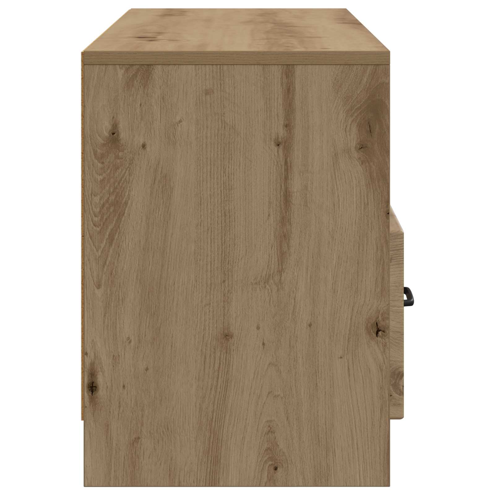 TV-kast Artisanaal eiken 102 x 34,5 x 47 cm Bewerkt hout