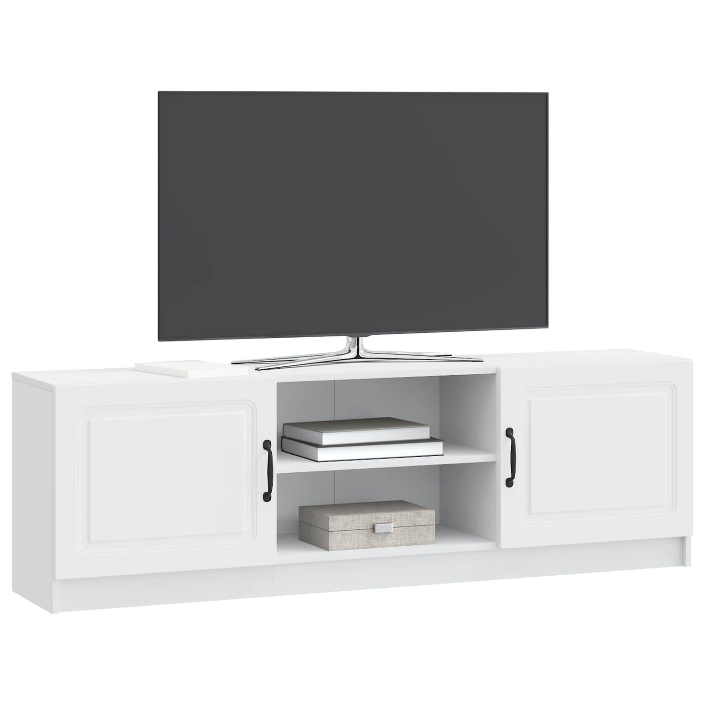 TV-kast Wit 150 x 31 x 47 cm Bewerkt hout