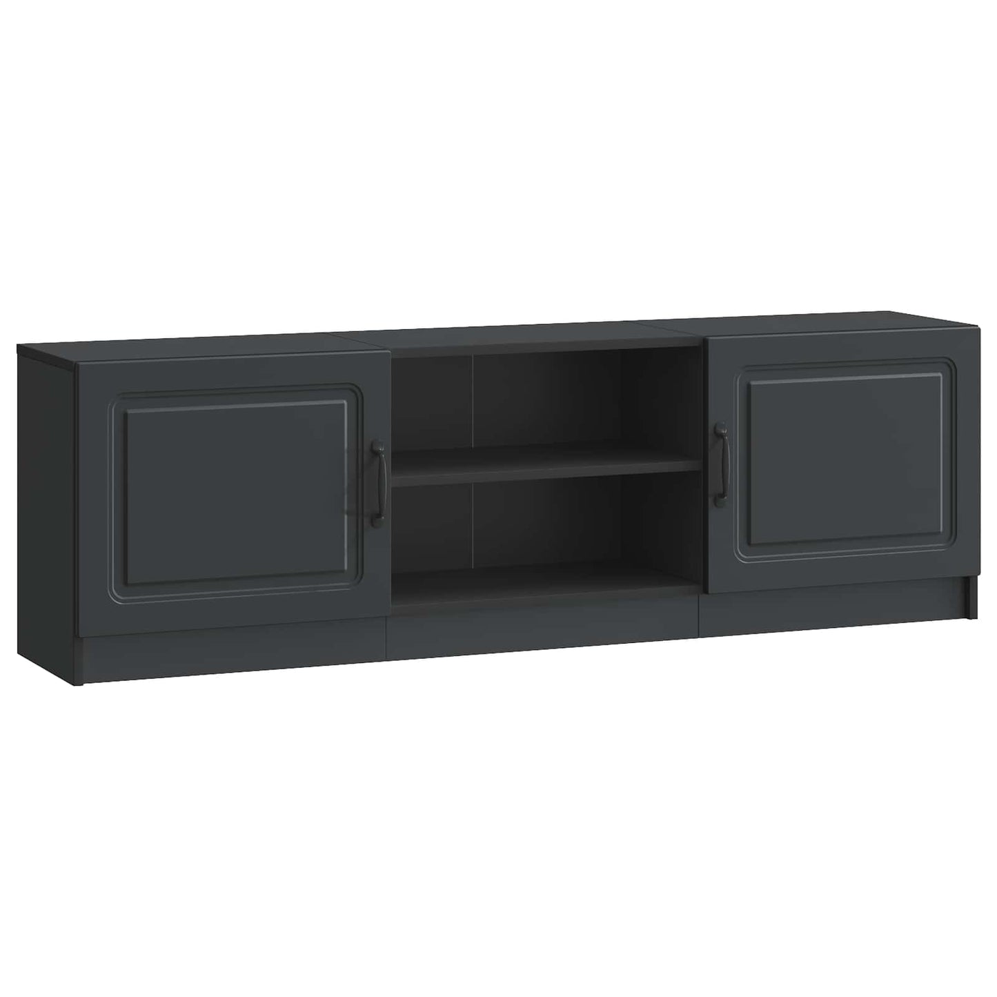TV-kast Zwart 150 x 31 x 47 cm Bewerkt hout