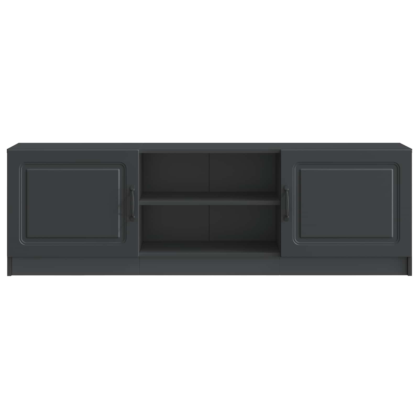 TV-kast Zwart 150 x 31 x 47 cm Bewerkt hout