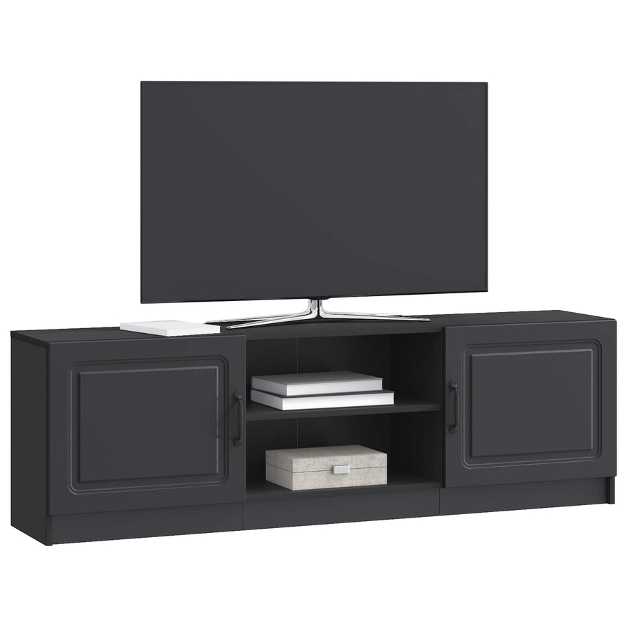 TV-kast Zwart 150 x 31 x 47 cm Bewerkt hout