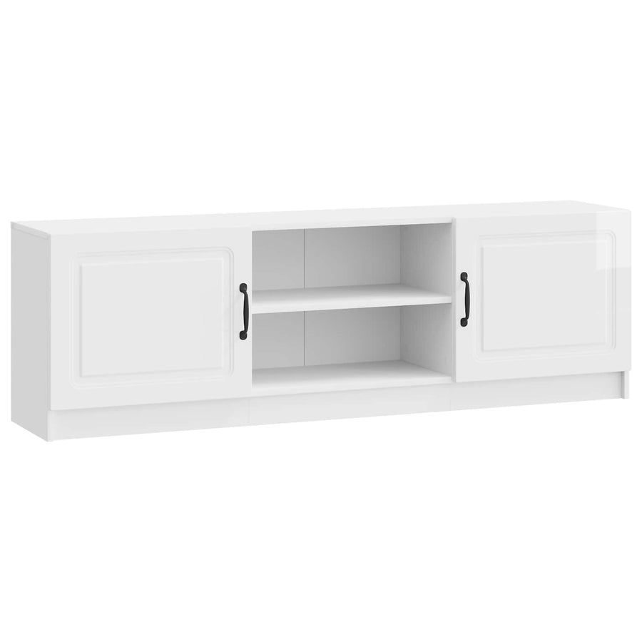 TV-kast Hoogglans Wit 150 x 31 x 47 cm Bewerkt hout