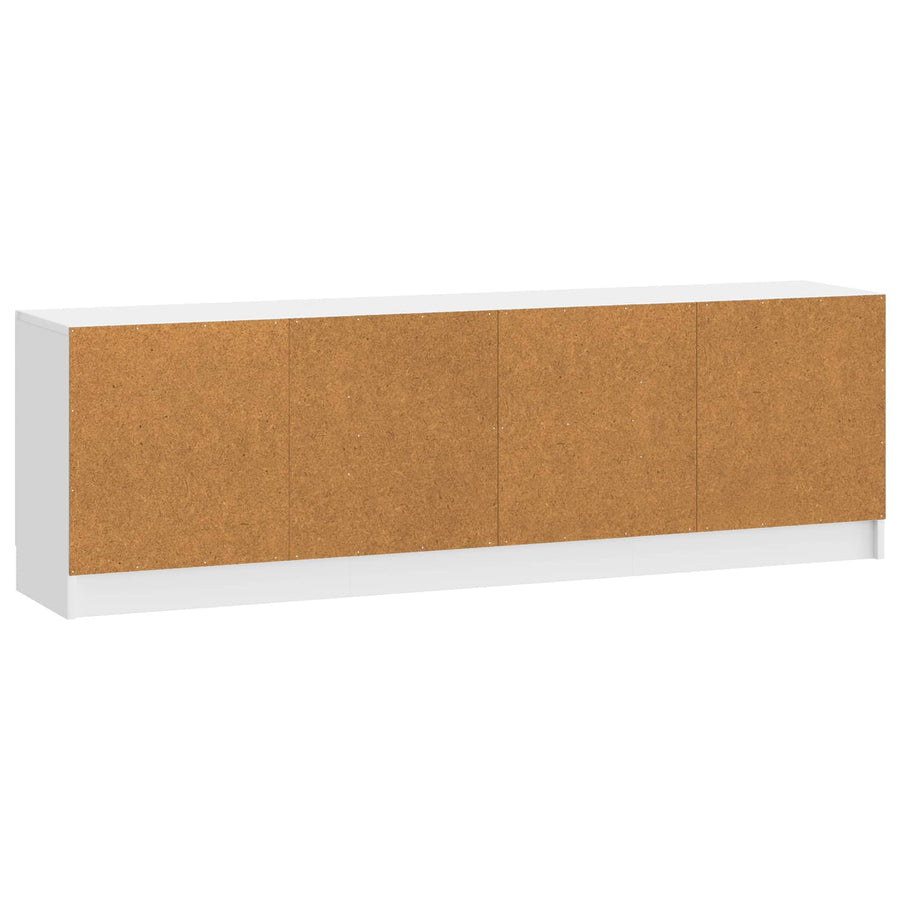 TV-kast Hoogglans Wit 150 x 31 x 47 cm Bewerkt hout