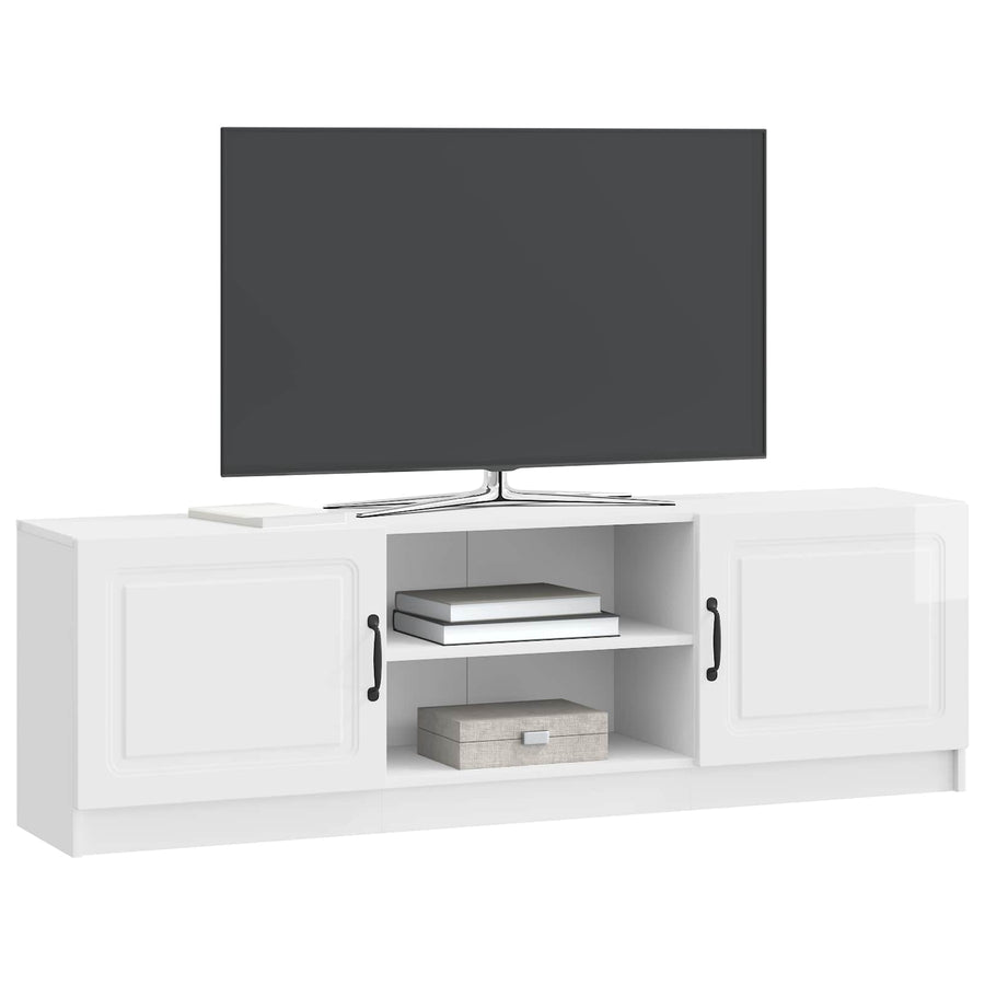 TV-kast Hoogglans Wit 150 x 31 x 47 cm Bewerkt hout