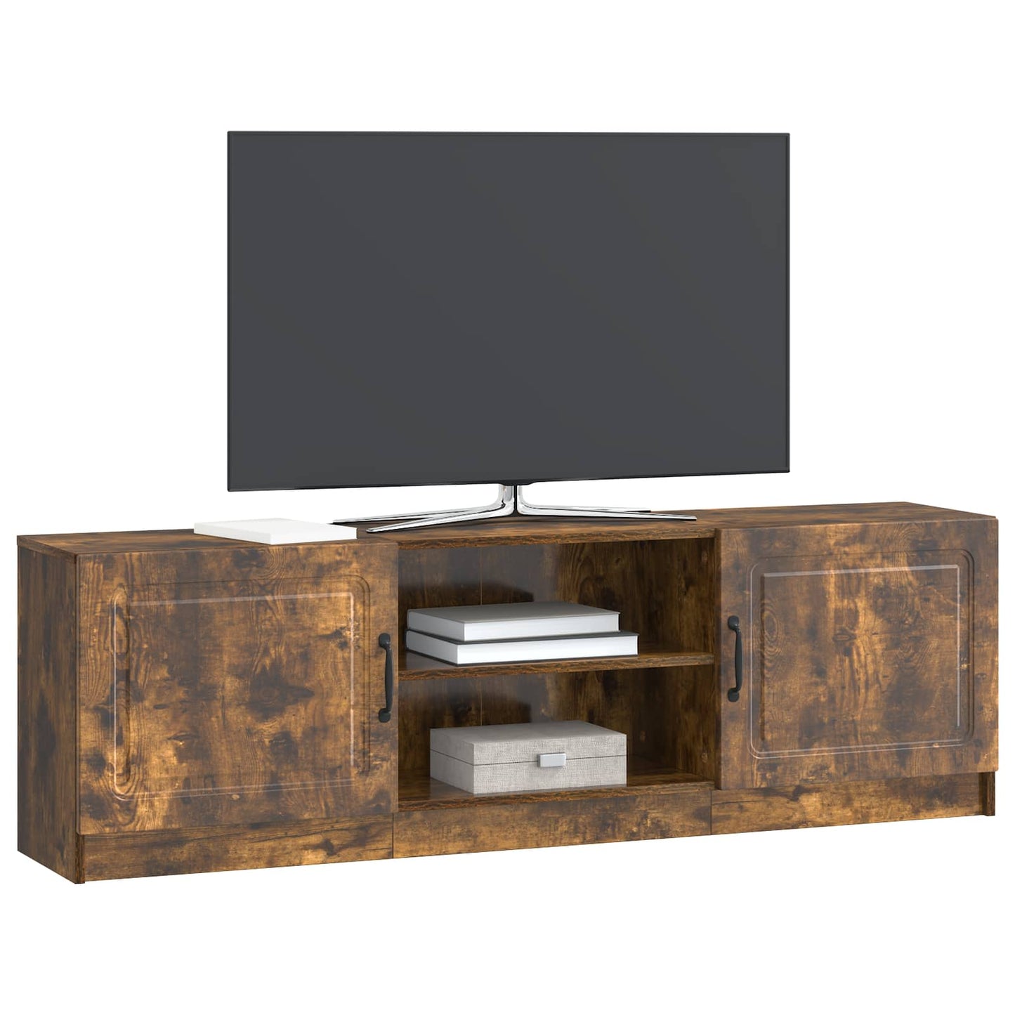 TV-kast Gerookt eiken 150 x 31 x 47 cm Bewerkt hout
