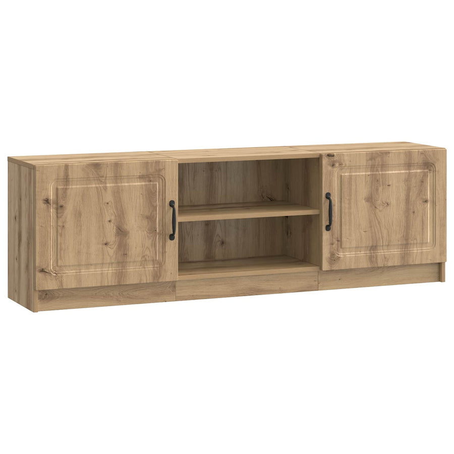 TV-kast Artisanaal eiken 150 x 31 x 47 cm Bewerkt hout