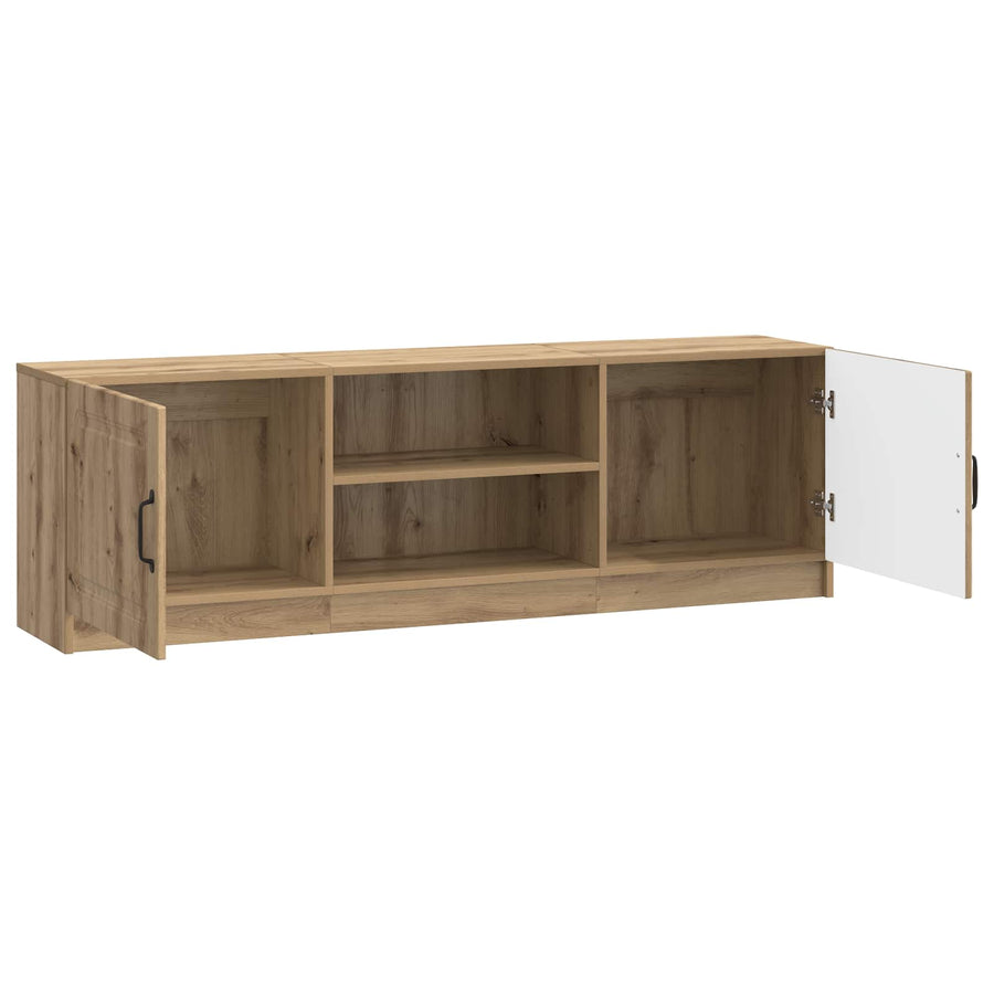 TV-kast Artisanaal eiken 150 x 31 x 47 cm Bewerkt hout