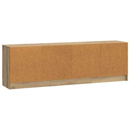 TV-kast Artisanaal eiken 150 x 31 x 47 cm Bewerkt hout