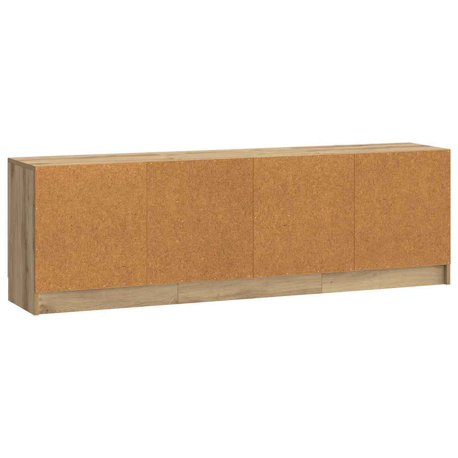TV-kast Artisanaal eiken 150 x 31 x 47 cm Bewerkt hout