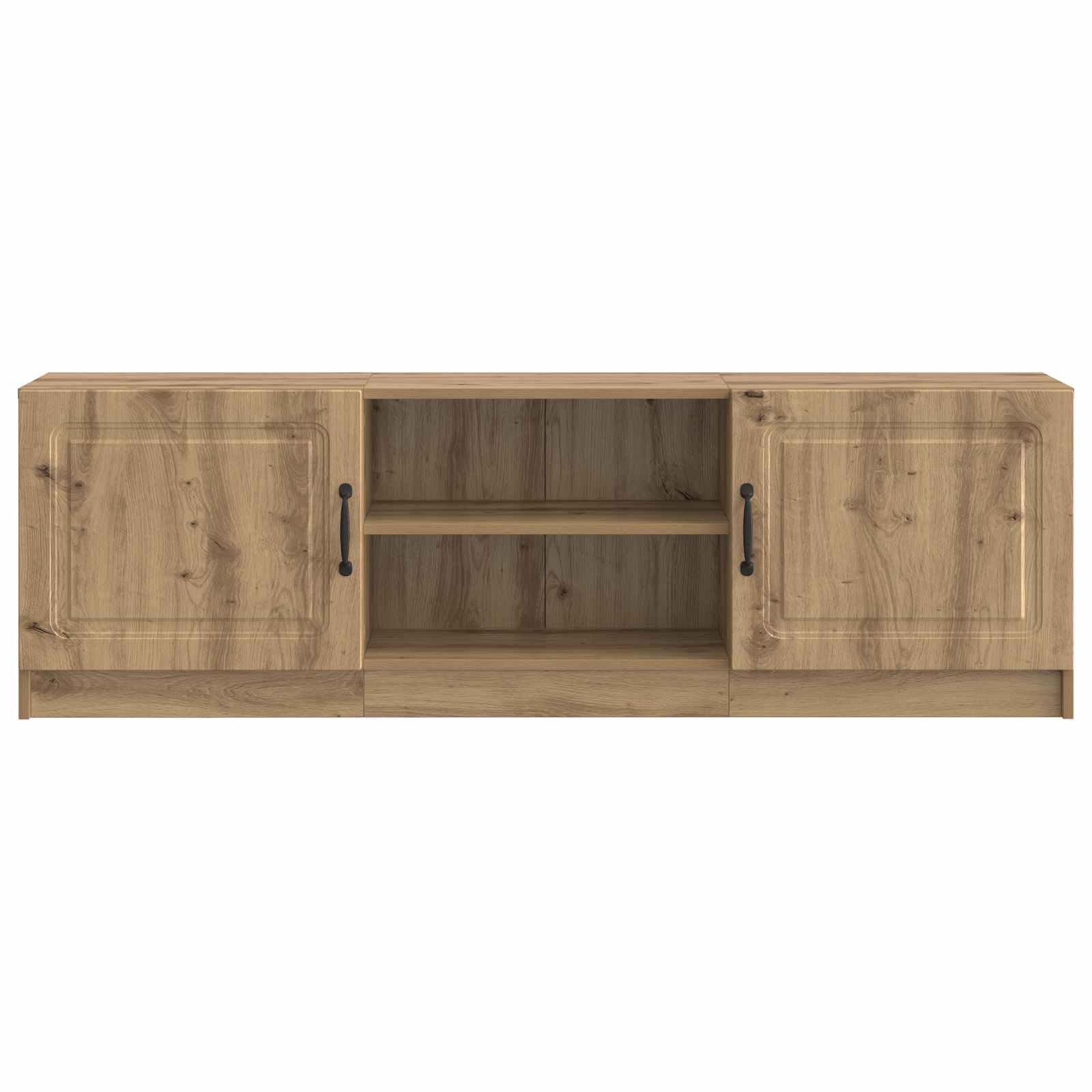 TV-kast Artisanaal eiken 150 x 31 x 47 cm Bewerkt hout