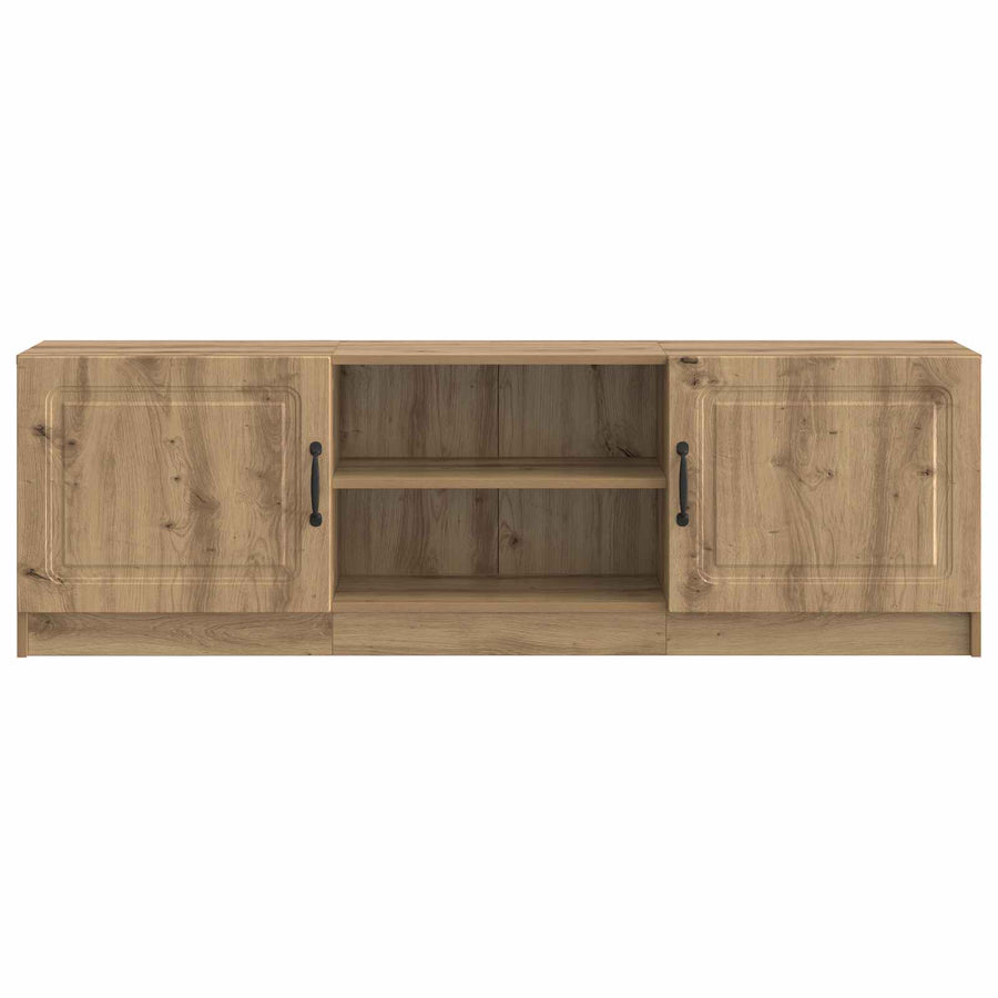 TV-kast Artisanaal eiken 150 x 31 x 47 cm Bewerkt hout