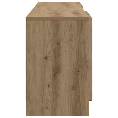 TV-kast Artisanaal eiken 150 x 31 x 47 cm Bewerkt hout