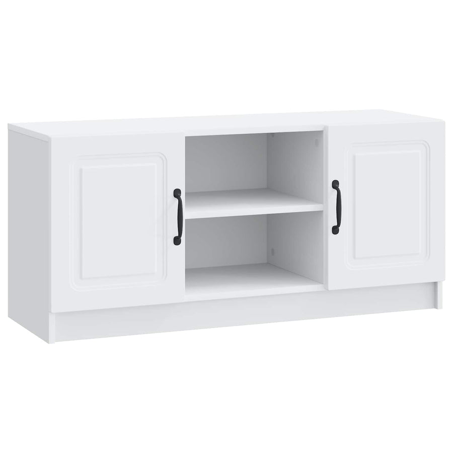 TV-kast Wit 102 x 34,5 x 47 cm Bewerkt hout
