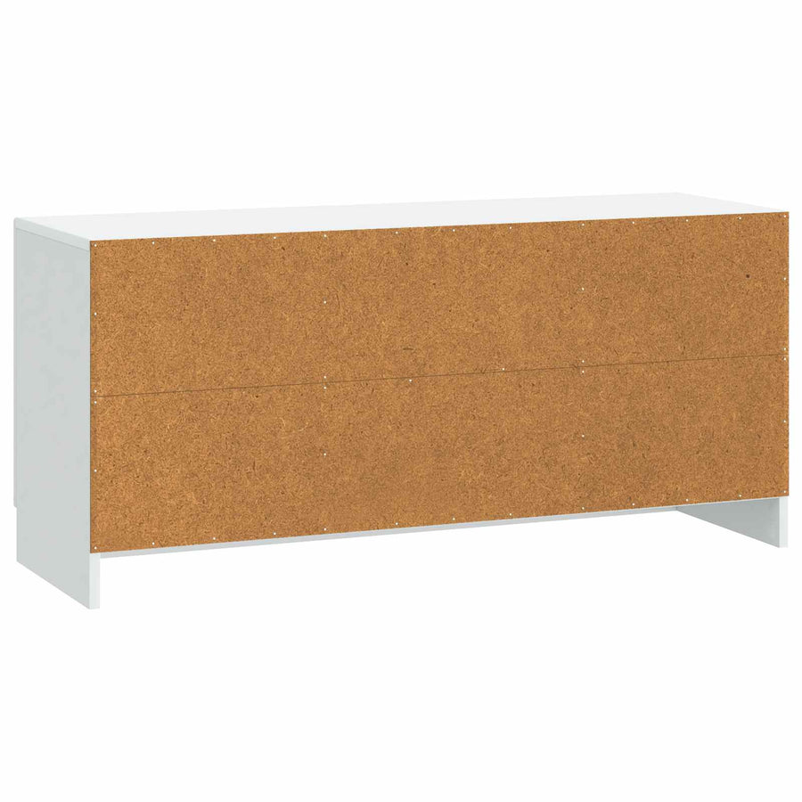 TV-kast Wit 102 x 34,5 x 47 cm Bewerkt hout
