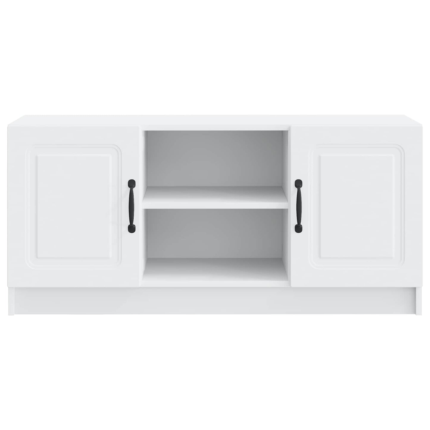 TV-kast Wit 102 x 34,5 x 47 cm Bewerkt hout