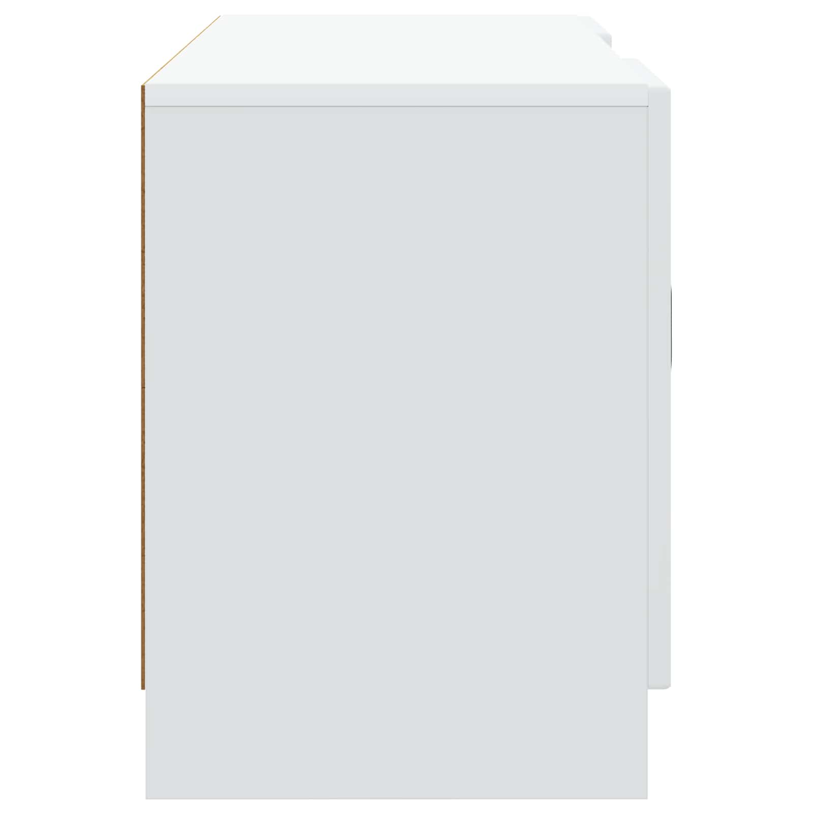 TV-kast Wit 102 x 34,5 x 47 cm Bewerkt hout