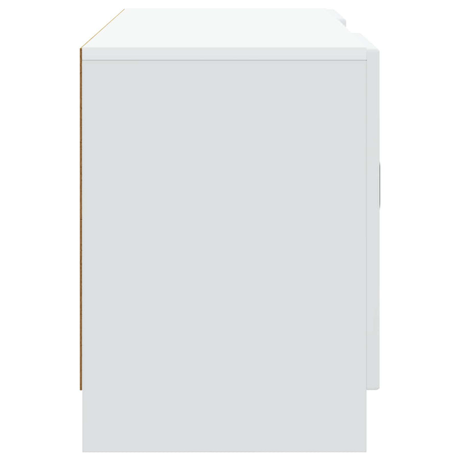TV-kast Wit 102 x 34,5 x 47 cm Bewerkt hout