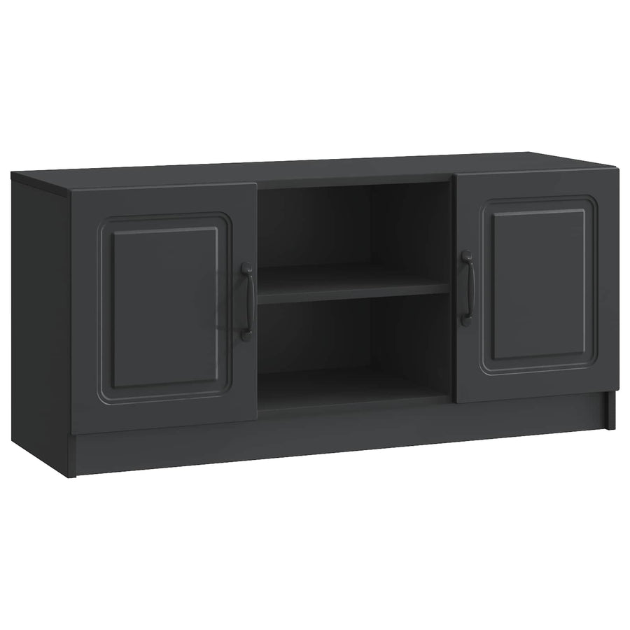 TV-kast Zwart 102 x 34,5 x 47 cm Bewerkt hout