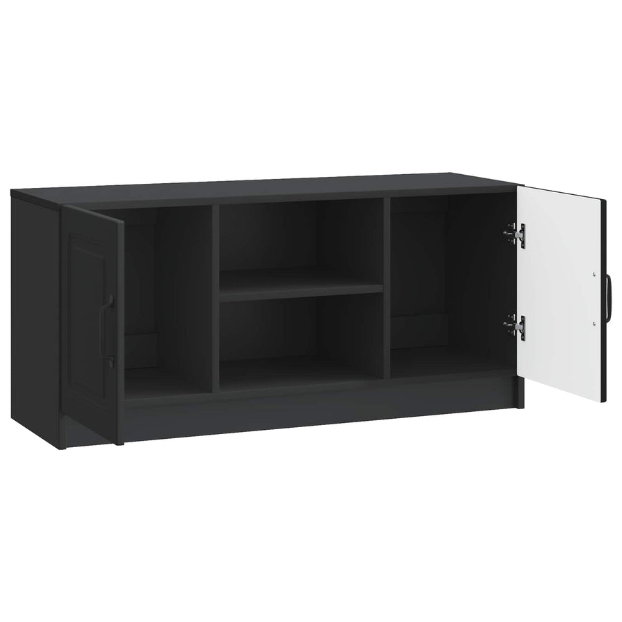 TV-kast Zwart 102 x 34,5 x 47 cm Bewerkt hout